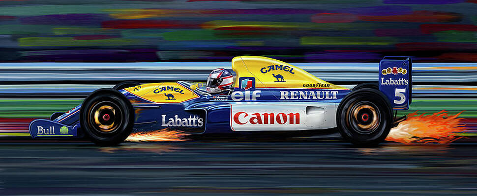 Nigel Mansell Williams FW14B by David Kyte Nigel Mansell Williams FW14B by David Kyte