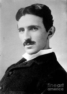 Wall Art - Photograph - Nikola Tesla, Serbian-american Inventor by Science Source