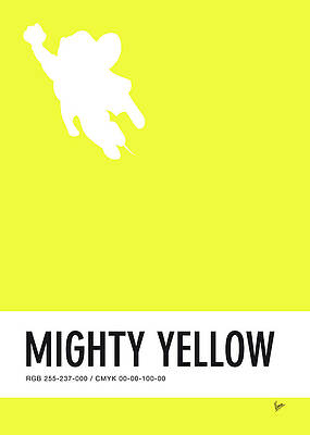 Wall Art - Digital Art - No02 My Minimal Color Code poster Mighty Mouse by Chungkong Art