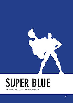 Wall Art - Digital Art - No23 My Minimal Color Code poster Superman by Chungkong Art
