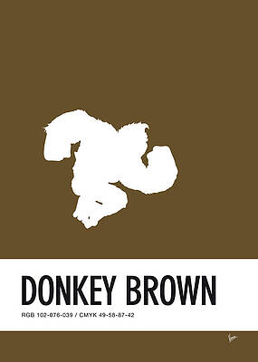 Wall Art - Digital Art - No37 My Minimal Color Code poster Donkey Kong by Chungkong Art