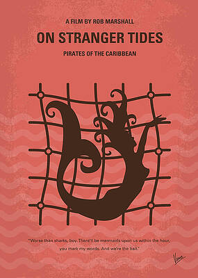 Wall Art - Digital Art - No494-4 My Pirates of the Caribbean IV minimal movie poster by Chungkong Art
