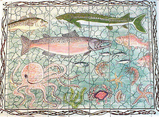 Ceramic Tile Murals Paintings Fine Art America