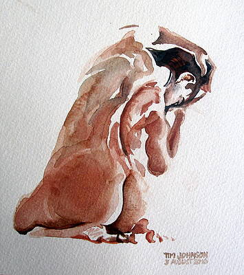 Wall Art - Painting - Nude by Tim Johnson