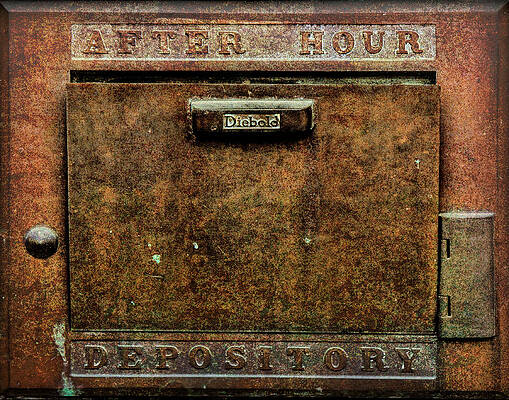 Old Bank Deposit Drop Box Photograph By Denise Beverly