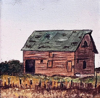 Wall Art - Painting - Old Barn Iowa by Kevin Callahan