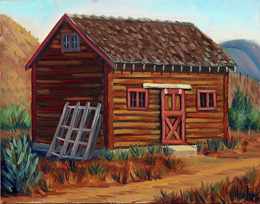 Wall Art - Painting - Old Cabin by Kevin Hughes