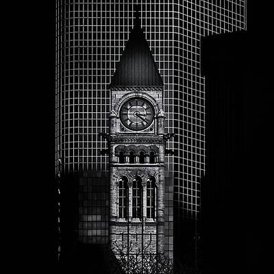 Wall Art - Photograph - Old City Hall 
#toronto #blacknwhite by Brian Carson