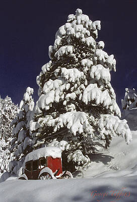 Old stagecoach in the snow by George Tuffy Old stagecoach in the snow by George Tuffy