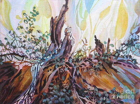 Wall Art - Painting - On My Morning Walk by Joan Clear
