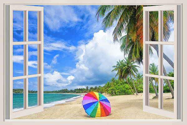 Open Window at the Beach by Betty Eich Open Window at the Beach by Betty Eich