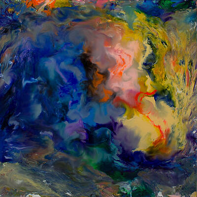 Wall Art - Painting - Opt.24.17 Untitled. From the 'Aladdin' Series by Derek Kaplan