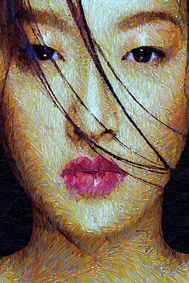 Wall Art - Mixed Media - Oriental Expression 0701 by Rafael Salazar