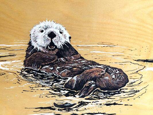 Sea Otter Paintings (Page #3 of 5) | Fine Art America