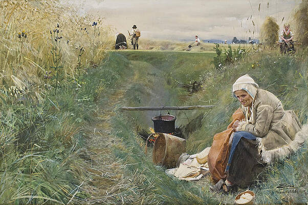 Our Daily Bread Print by Anders Zorn