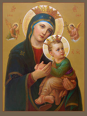 Wall Art - Painting - Our Lady Of Perpetual Help - Perpetuo Socorro by Svitozar Nenyuk