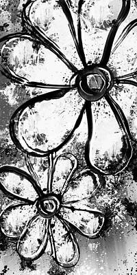Charcoal Flower Paintings Fine Art America