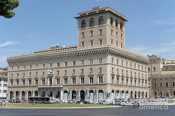 Wall Art - Photograph - Palazzo delle Assicurazioni Generali in Rome by Fabrizio Ruggeri