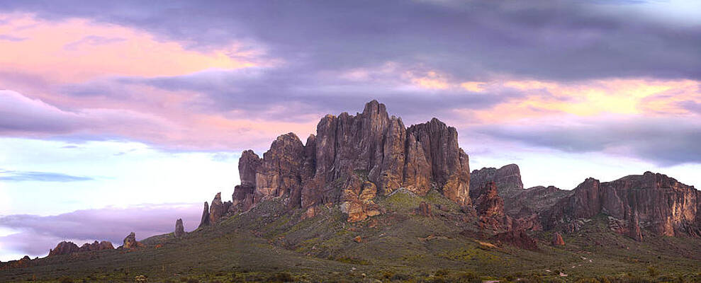 Wall Art - Photograph - Panoramic View Of The Superstition by Tim Fitzharris