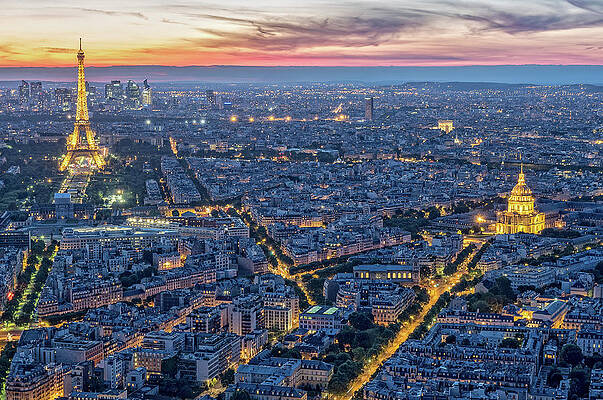 Paris Lights from Tour Montparnasse by Gary Karlsen Paris Lights from Tour Montparnasse by Gary Karlsen