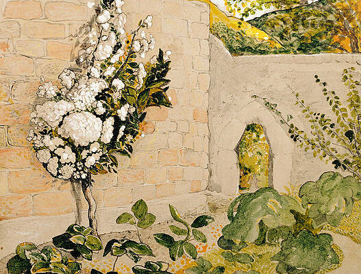 Wall Art - Painting - Pear Tree in a Walled Garden by Samuel Palmer
