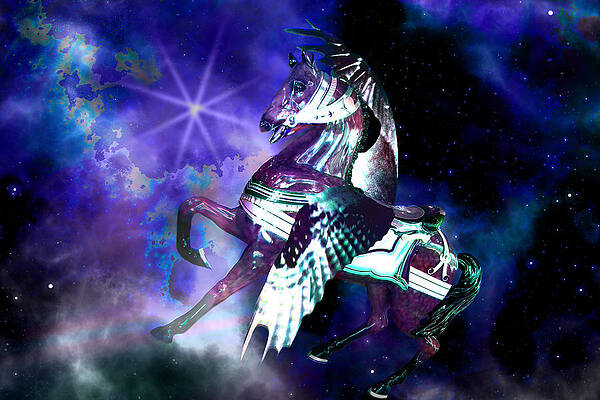 Wall Art - Digital Art - Pegasus by Lisa Yount