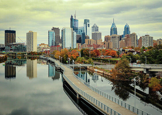 Philadelphia Fall Skyline by Patrice Zinck Philadelphia Fall Skyline by Patrice Zinck