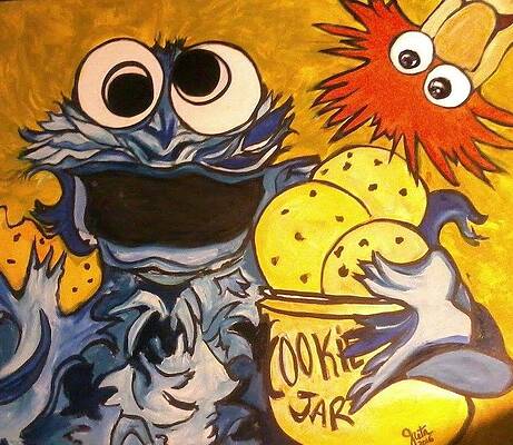 Cookie Monster Paintings Fine Art America