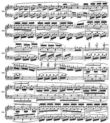 Wall Art - Drawing - Piano Sonata in A flat by Beethoven by Ludwig van Beethoven