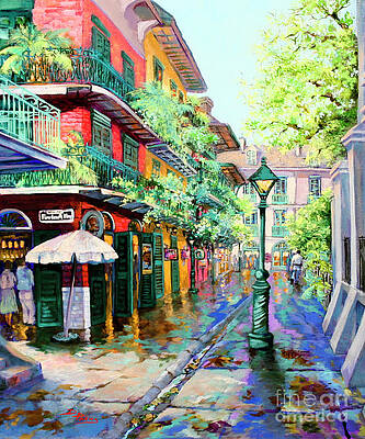 Wall Art - Painting - Pirates Alley - French Quarter Alley by Dianne Parks