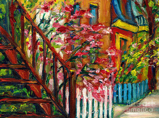 Plateau Mont Royal Paintings Fine Art America