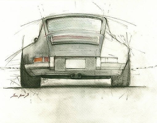 Porsche Paintings | Fine Art America