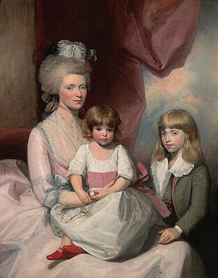 Portrait of a Family Print by Gilbert Stuart