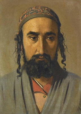 Portrait of a Jewish Merchant Print by Vasily Vereshchagin