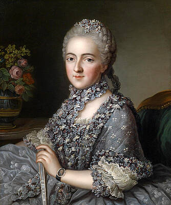 Portrait of a Lady Print by Guillaume Voiriot