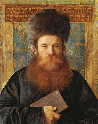 Portrait of a Rabbi 4 Print by Isidor Kaufmann