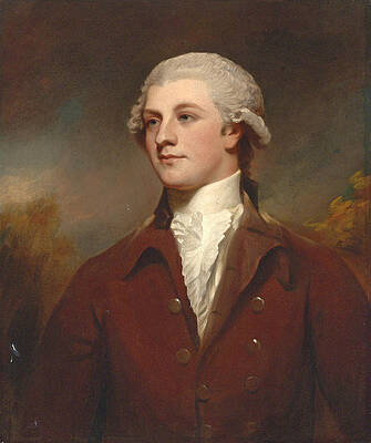 Portrait of Bryan Cooke of Owston Print by George Romney