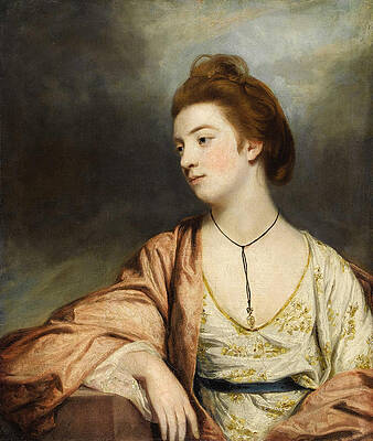 Portrait of Caroline Cox. Lady Champneys Print by Sir Joshua Reynolds