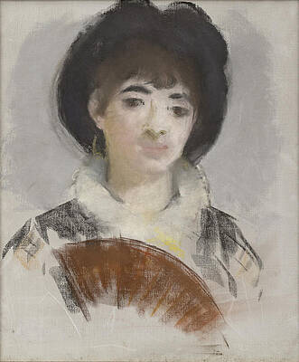 Portrait of Countess Albazzi Print by Edouard Manet
