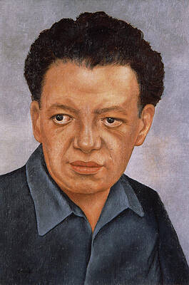 Portrait of Diego Rivera by Frida Kahlo Portrait of Diego Rivera by Frida Kahlo