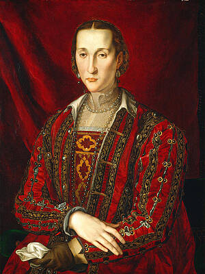Portrait of Eleanora di Toledo Print by Bronzino