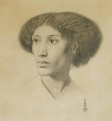 Portrait of Fanny Eaton Print by Simeon Solomon