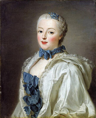 Portrait of Farncoise Marguerite de Sevigne Countess of Grignan Print by Alexander Roslin