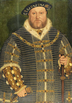 Portrait of King Henry VIII Print by Workshop of Hans Holbein the Younger