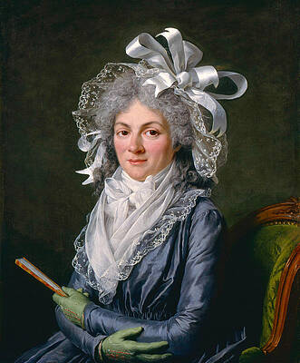 Portrait of Madame de Genlis Print by Adelaide Labille-Guiard