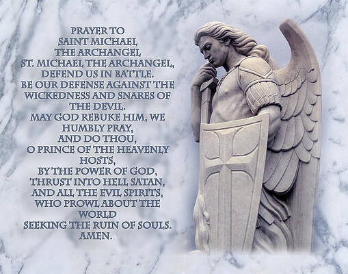 Wall Art - Photograph - Prayer to St. Michael  by Samuel Epperly