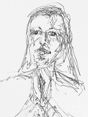 Abstract Human Figure Drawings Pixels