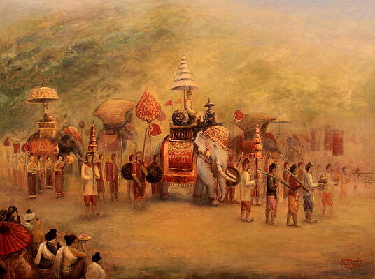 Procession of the King by Sompaseuth Chounlamany Procession of the King by Sompaseuth Chounlamany