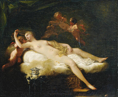 Psyche Print by Jean-Baptiste Regnault
