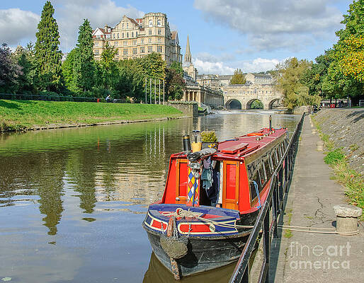 Wall Art - Photograph - Pulteney Bridge and River Avon by Colin Rayner